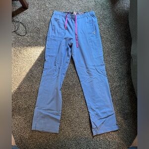 Vera Bradley Scrub Pants - Blue, Size Medium